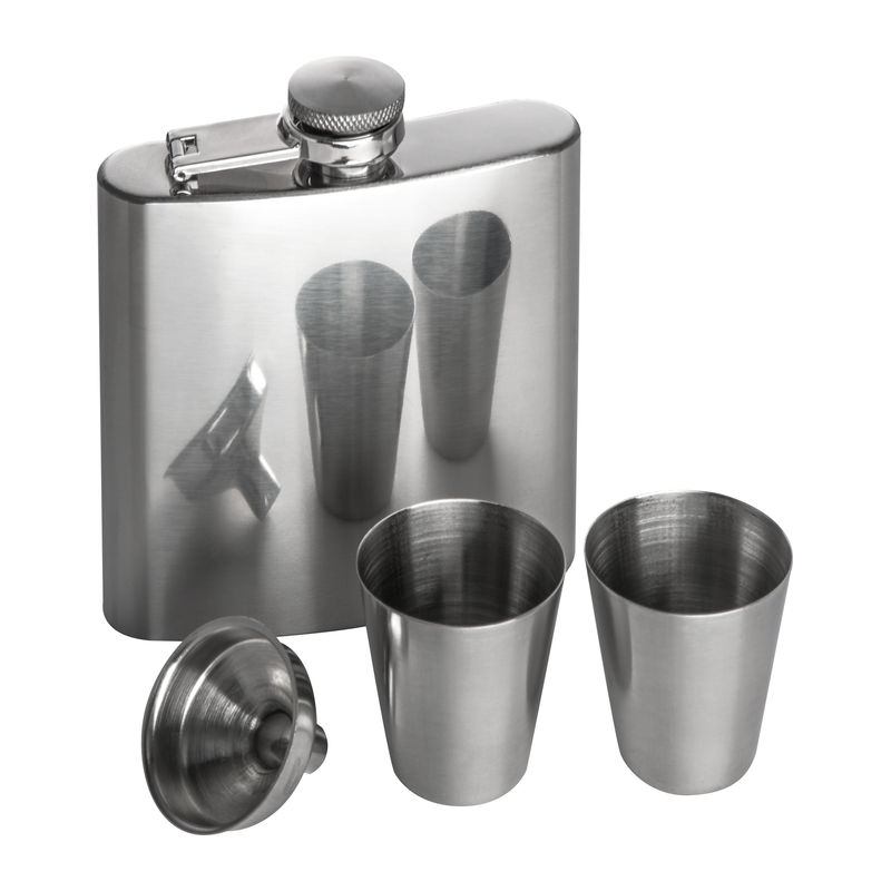 Flaska 2 db kupicával, 178 ml + 2 × 45ml
